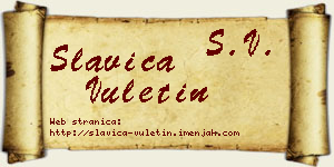 Slavica Vuletin vizit kartica